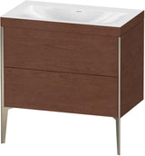 DURAVIT XViu c-bonded Waschtischset 800 mm bodenstehend mit 2 Auszügen und Tip-on Technik