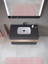 DURAVIT Qatego Einbauwaschtisch mit Konsolenwaschtischunterbau 1000 mm, 1 Auszug, antibakteriell