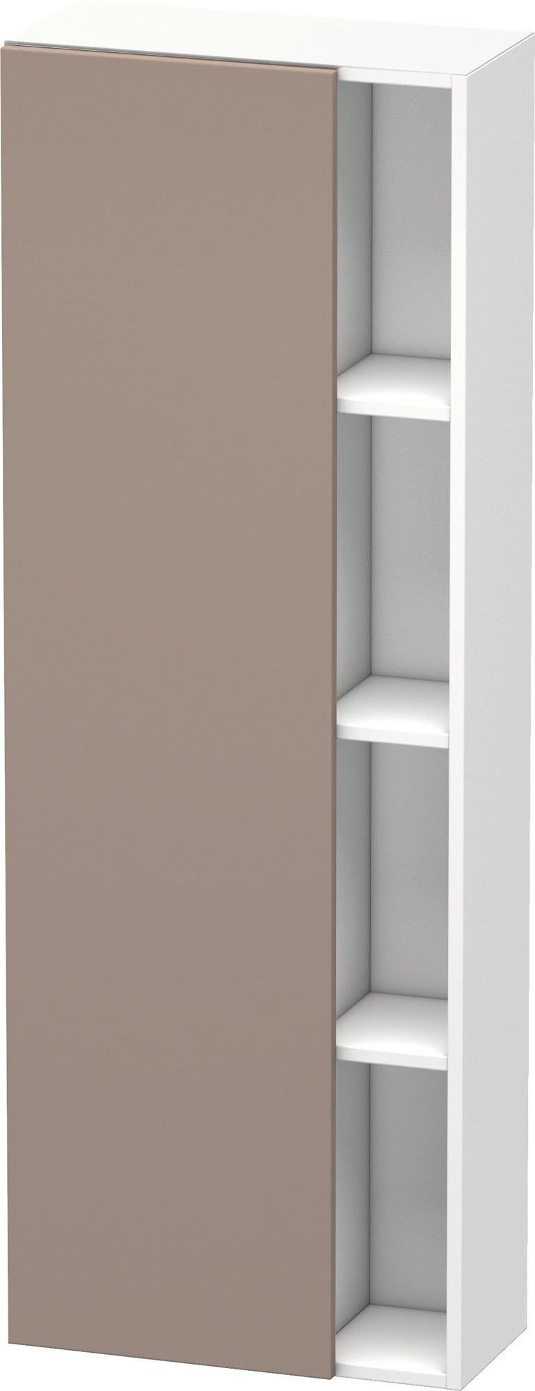 DURAVIT DuraStyle Hochschrank 1400 mm, 1 Tür links, weiß matt – wandhängend mit Soft-Close