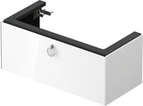 Duravit White Tulip Waschtischunterbau 984 mm Eiche Mitte mit LED-Beleuchtung von Philippe Starck