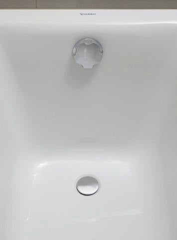 DURAVIT D-Neo Badewanne 1500x750 mm Einbauversion Weiß mit Überlauf und 1 Rückenschräge