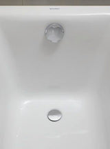 DURAVIT D-Neo Badewanne 1500x750 mm Einbauversion Weiß mit Überlauf und 1 Rückenschräge