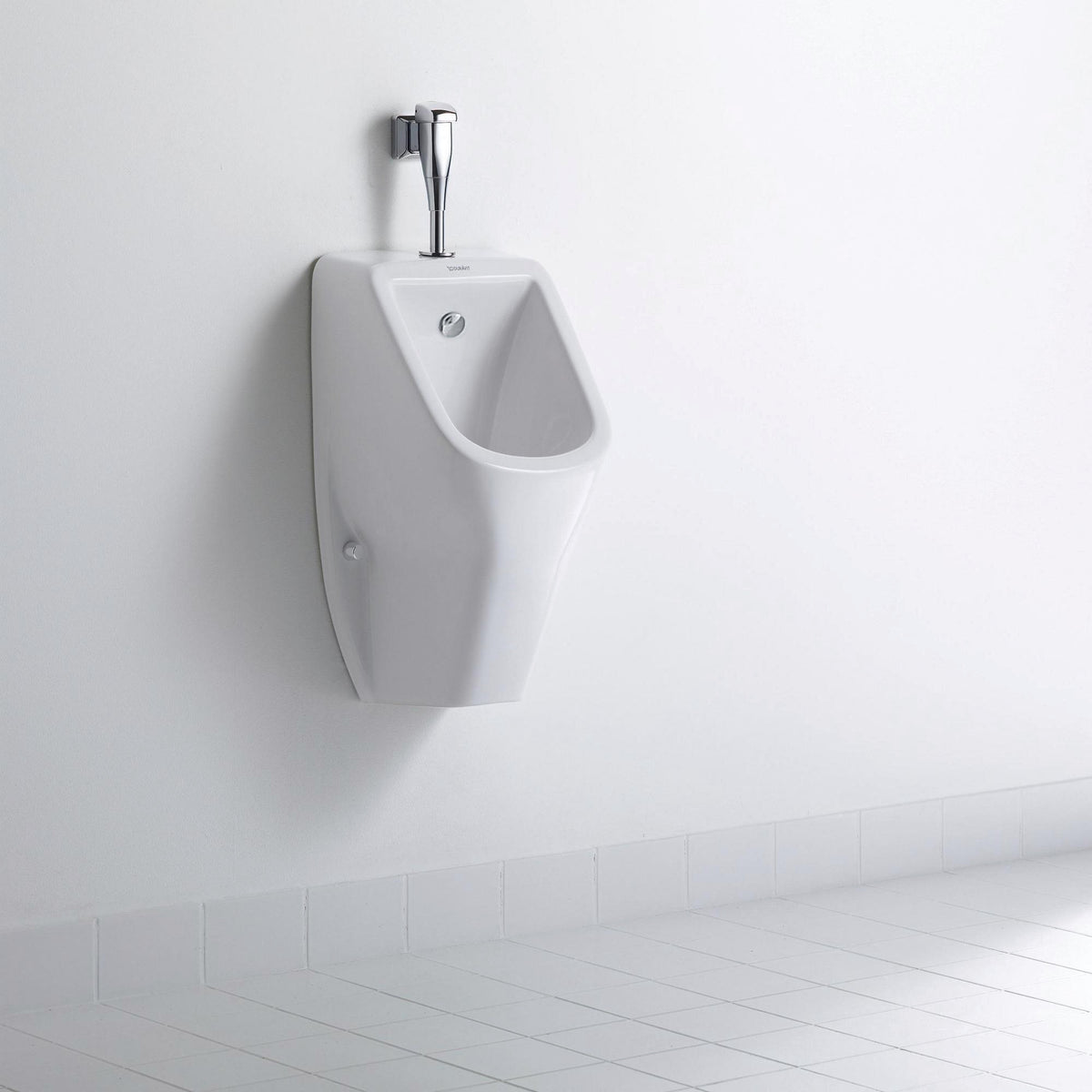 DURAVIT D-Code Urinal weiß spülrandlos Zulauf oben 565 mm – ohne Fliege