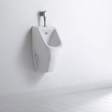 DURAVIT D-Code Urinal weiß spülrandlos Zulauf oben 565 mm – ohne Fliege
