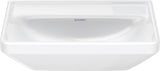 DURAVIT D-Neo Handwaschbecken 450 mm weiß mit WonderGliss – Wandhängend, 1 Hahnloch