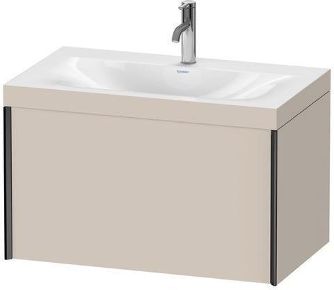 Duravit XViu Möbelwaschtischset 800x480mm mit Unterschrank, 1 Auszug, Ahorn mitte