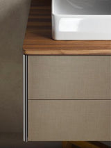 DURAVIT DuraSquare Waschtisch 600 mm, ohne Überlauf, mit Hahnlochbank, weiß – rechteckiges Design