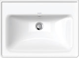 Duravit D-Neo Wandwaschtisch 650 mm weiß mit Überlauf und WonderGliss