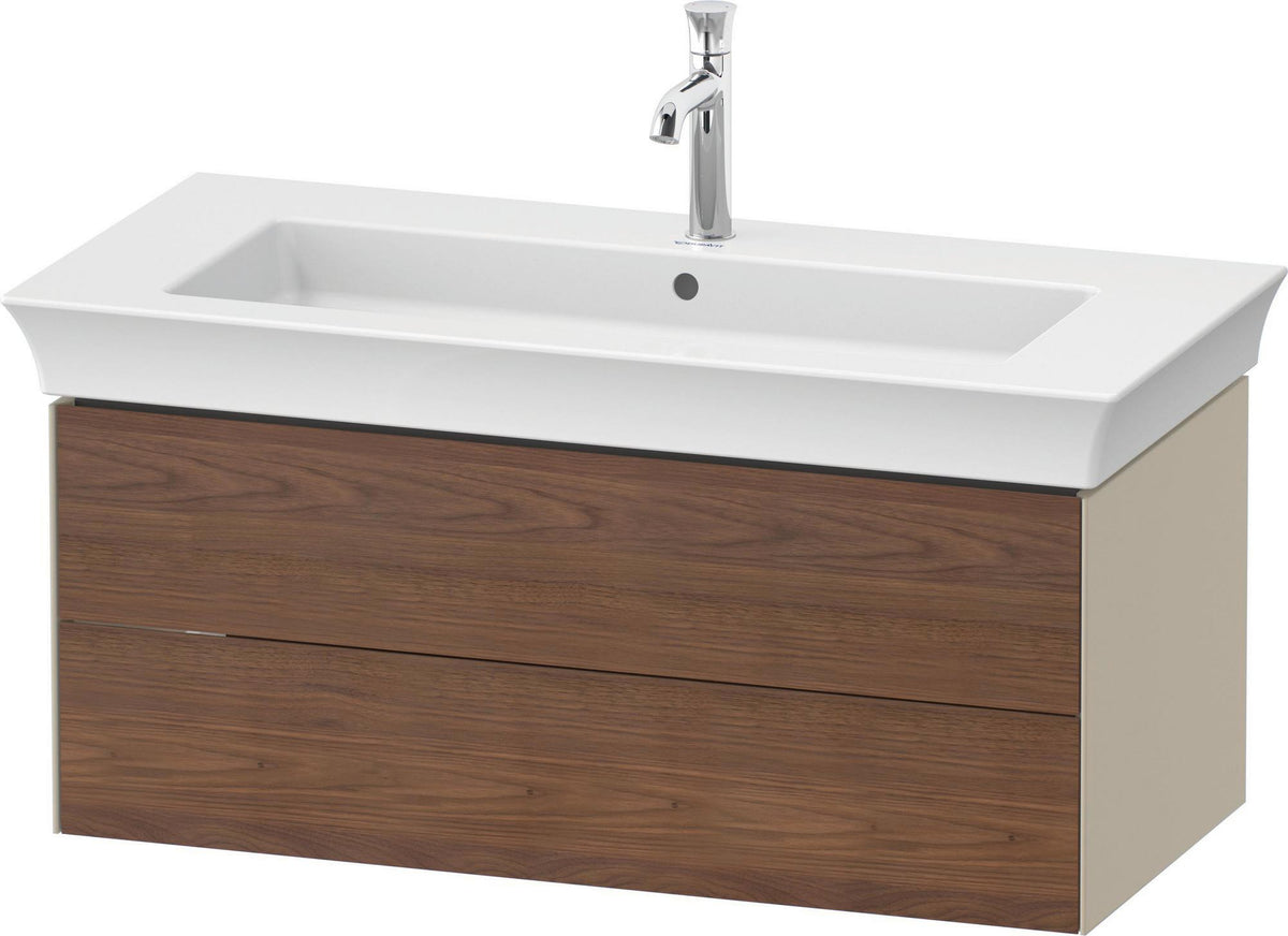 DURAVIT White Tulip Waschtischunterbau 984 mm, 2 Schubkästen, weiß seidenmatt