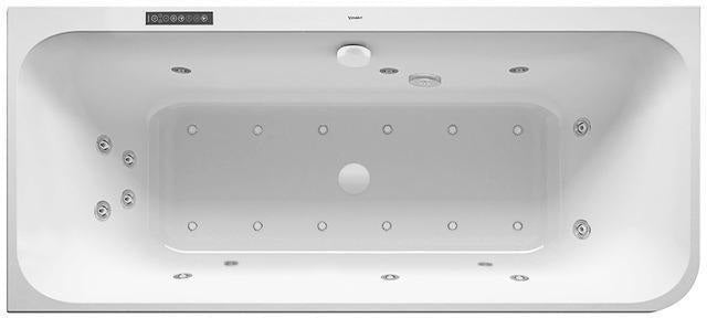 DURAVIT Whirlwanne Happy D.2Plus 1800x800mm Ecke links mit Air-System und graphit supermatt