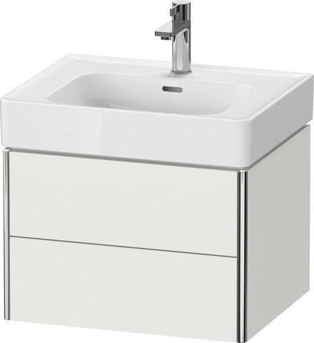 Duravit XSquare Waschtischunterbau 584 mm, 2 Schubkästen, Tip-on, Taupe