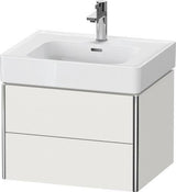 Duravit XSquare Waschtischunterbau 584 mm, 2 Schubkästen, Tip-on, Taupe