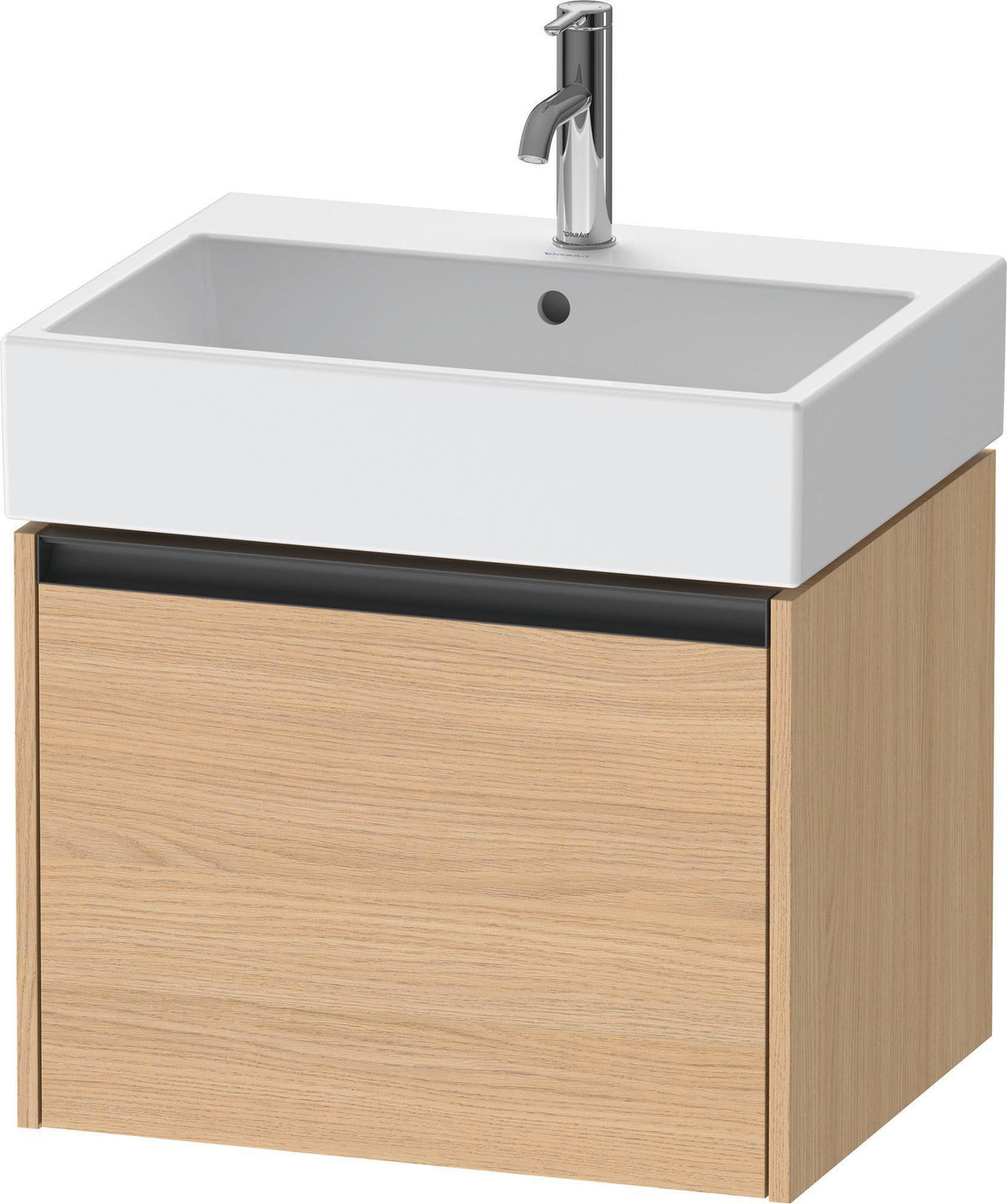 Duravit Ketho.2 Waschtischunterbau 584 mm betongrau matt – wandhängend, 1 Auszug, Soft-Close