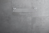 DURAVIT Karree Handtuchablage Chrom 240x668x35 mm – 4 Stangen Wandmontage