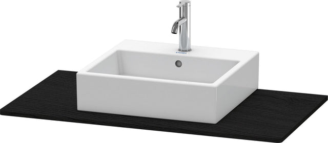 Duravit XSquare Konsole 1000 mm Eiche Schwarz mit Ausschnitt für Waschschüssel