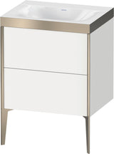 DURAVIT XViu c-bonded Waschtischunterbauset 600x480x610mm mit 2 Auszügen, weiß seidenmatt