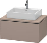 Duravit L-Cube Konsolenwaschtischunterbau 820 mm betongrau matt, 1 Auszug, wandhängend