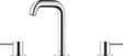 DURAVIT Circle 3-Loch Waschtischarmatur Keramikmischsystem Chrom Hochglanz