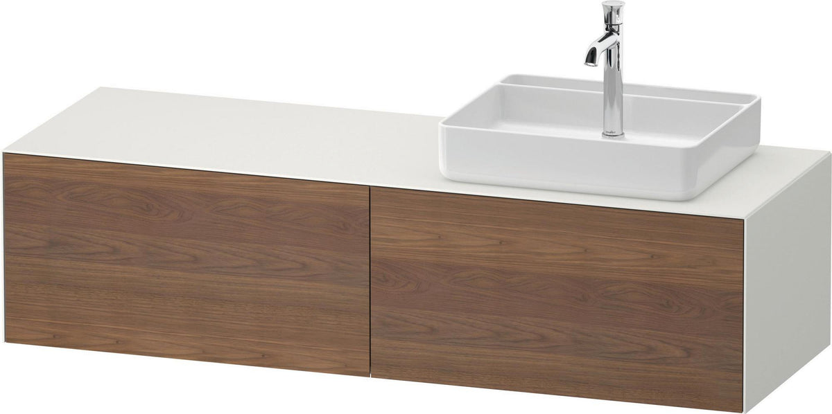 DURAVIT White Tulip Konsolen-Waschtischunterbau 1600 mm, 2 Auszüge, Weiß Seidenmatt, von Philippe Starck