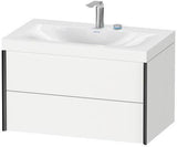 Duravit Möbelwaschtischset XVIU 800x480mm Chaos mit Unterbau wandhängend und Keramikwaschtisch Viu
