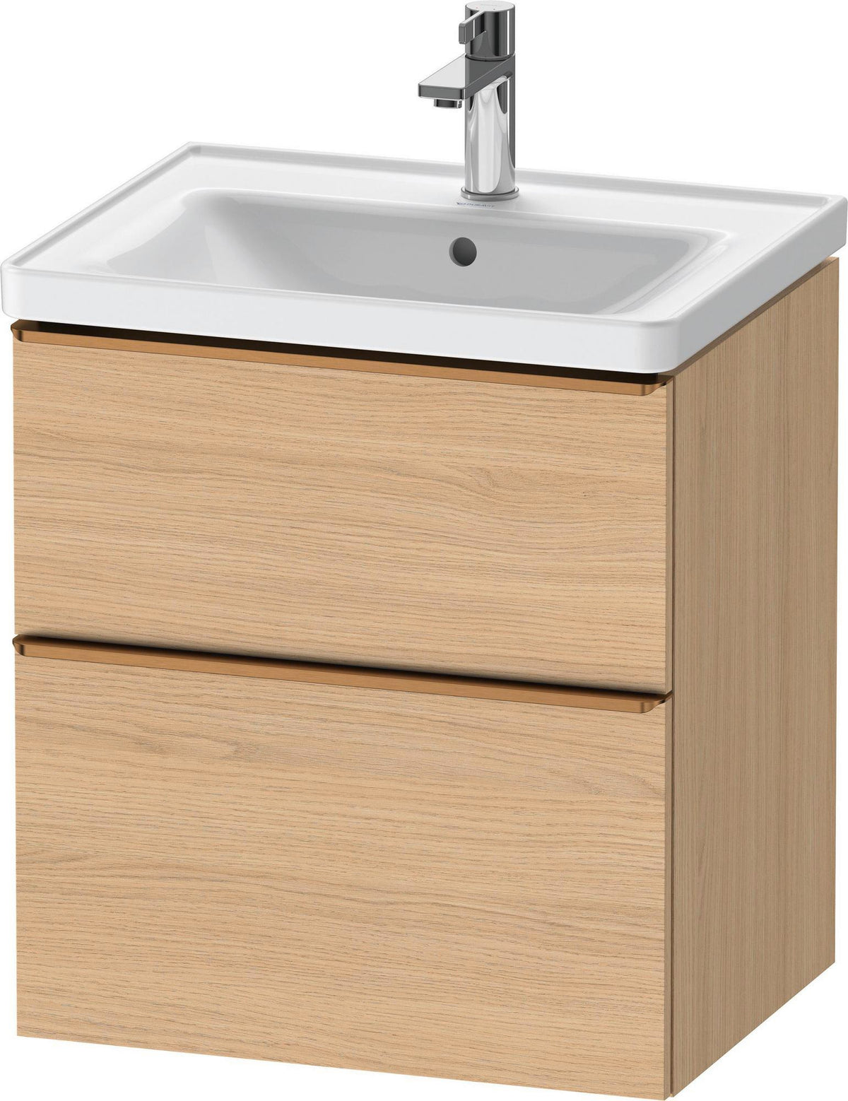 Duravit D-Neo Waschtischunterbau 584 mm betongrau matt mit Auszug und Schubkasten