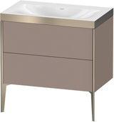 DURAVIT XViu c-bonded Waschtischset bodenstehend 800 mm mit 2 Auszügen und Push-Open