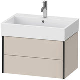Duravit XVIU Waschtischunterbau 684 mm in Seidenmatt für Vero Air – Wandhängend mit 2 Schubkästen