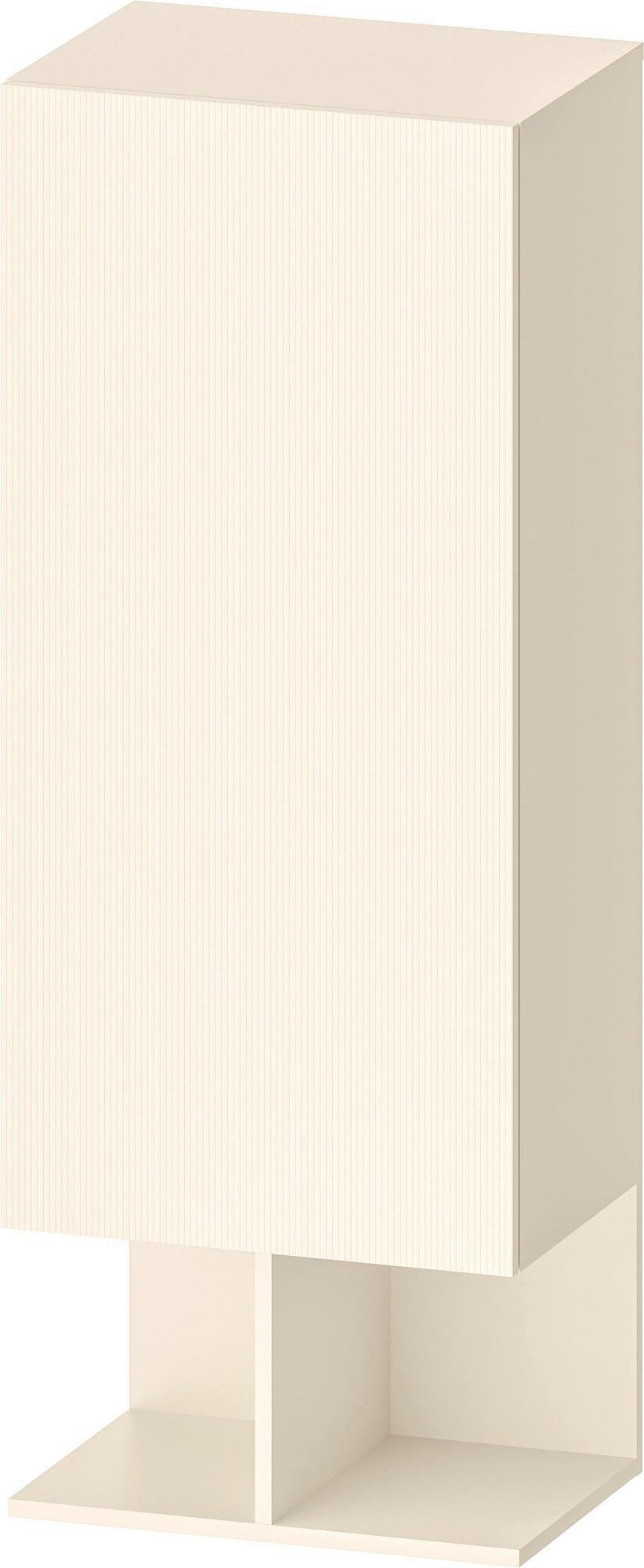 DURAVIT Balcoon Halbhochschrank 1320 mm, 1 Tür, 2 offene Fächer, Elfenbein Struktur, wandhängend
