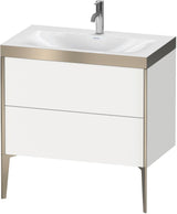 DURAVIT XViu c-bonded Waschtischset bodenstehend 800 mm mit 2 Auszügen und Push-Open