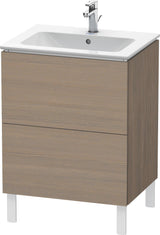 DURAVIT L-Cube Waschtischunterbau 481x620x704mm 2 Auszüge Amerikanisch Nussbaum