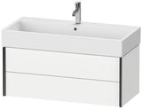 Duravit Waschtischunterbau XVIU 984x397x454 mm – 2 Schubkästen, Siphonausschnitt, Strukturmatte