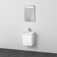 Duravit No.1 Möbel-Set 450x350mm mit Waschtisch, Unterbau, LED-Spiegel, Weiß Matt