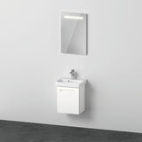 Duravit No.1 Möbel-Set 450x350mm mit Waschtisch, Unterbau, LED-Spiegel, Weiß Matt