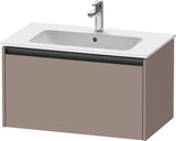 DURAVIT Ketho.2 Waschtischunterbau 810 mm betongrau matt mit Soft-Close-Auszug