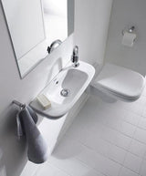 DURAVIT D-Code Handwaschbecken 500 mm mit Überlauf und Hahnlochbank rechts, weiß