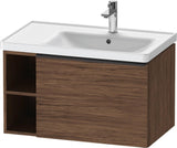 DURAVIT D-Neo Waschtischunterbau 784 mm wandhängend mit 1 Auszug und 2 offenen Fächern in Betongrau Matt