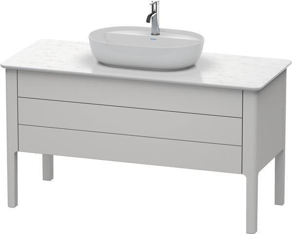 Duravit Luv Waschtischunterbau 1338 mm, weiß seidenmatt, bodenstehend, Tip-On
