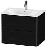 Duravit XSquare Waschtischunterbau 710 mm mit 2 Schubkästen in Steingrau matt