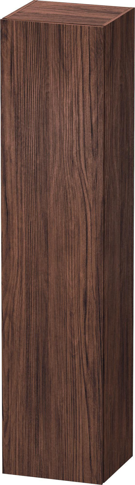Duravit Hochschrank L-Cube 363x400x1760mm 1 Tür links Nussbaum Dunkel