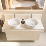DURAVIT Balcoon Konsole 1400 mm mit Ausschnitt links – Elfenbein Matt