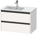 Duravit Ketho.2 Waschtischunterbau wandhängend 810 mm betongrau matt mit 2 Schubkästen