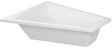 DURAVIT Paiova Badewanne 1800x1400 mm Einbau, weiß, linke Ausführung, 2-Sitzer, mit Überlauf