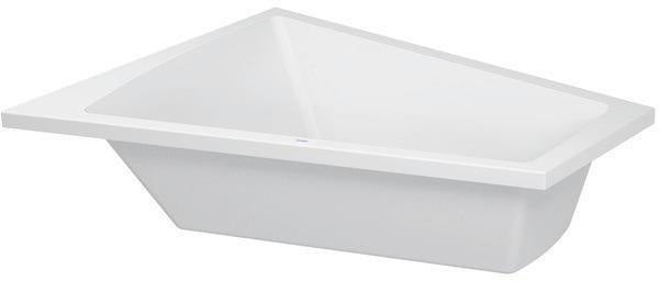 DURAVIT Paiova Badewanne 1800x1400 mm Einbau, weiß, linke Ausführung, 2-Sitzer, mit Überlauf