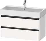 DURAVIT Ketho.2 Waschtischunterbau wandhängend betongrau matt 984 mm mit 2 Schubkästen