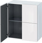 Duravit L-Cube Halbhochschrank 363x700x800mm, 2 Türen, weiß hochglanz