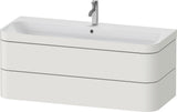 Duravit Happy D.2 c-bonded Waschtischset 1175 mm wandhängend mit 2 Schubkästen und Tip-on Technik