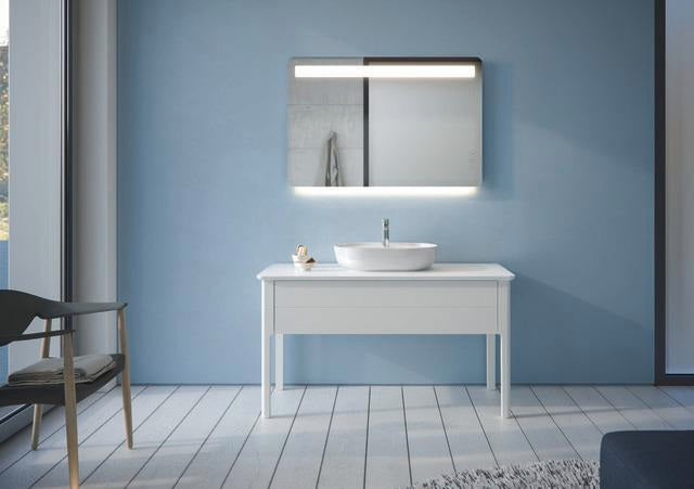 Duravit Luv Waschtischunterbau bodenstehend 1338 mm mit 1 Auszug Weiß Seidenmatt