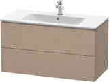 Duravit L-Cube Waschtischunterbau 1020 mm taupe matt – wandhängend, 2 Schubkästen, Tip-On