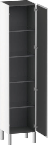 Duravit Hochschrank L-Cube 363x400x1760mm, 1 Tür, links, amerikanisch Nussbaum