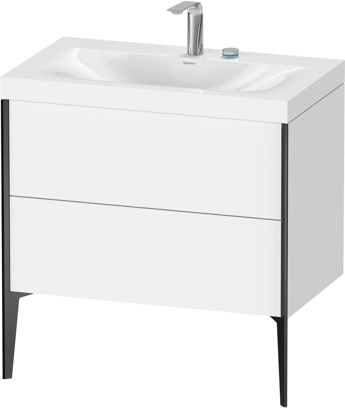 DURAVIT XViu c-bonded Waschtischset 800 mm mit 2 Auszügen, bodenstehend, Soft-Close